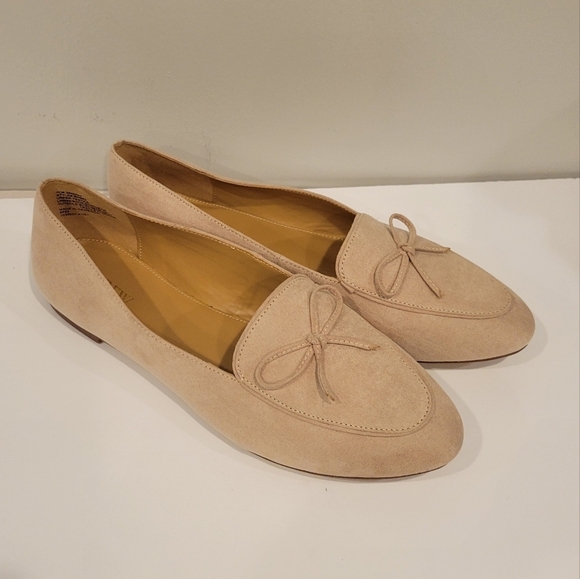 J Crew Light khaki Loafers With Bow Soze 9.5 - Picture 8 of 11